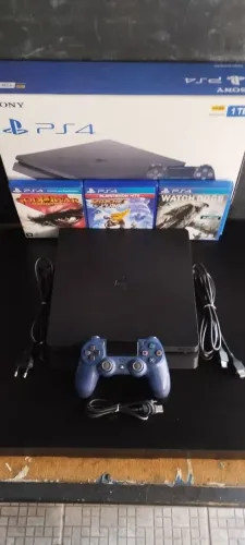 PS4 SLIM 1TB_(SEMI-NOVO) C/ GARANTIA TOTAL DE 3 MESES_SOMOS LOJA NO CENTRO DE CAXIAS