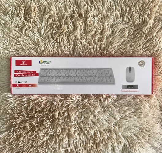 Kit Teclado e Mouse Sem Fio KA-666