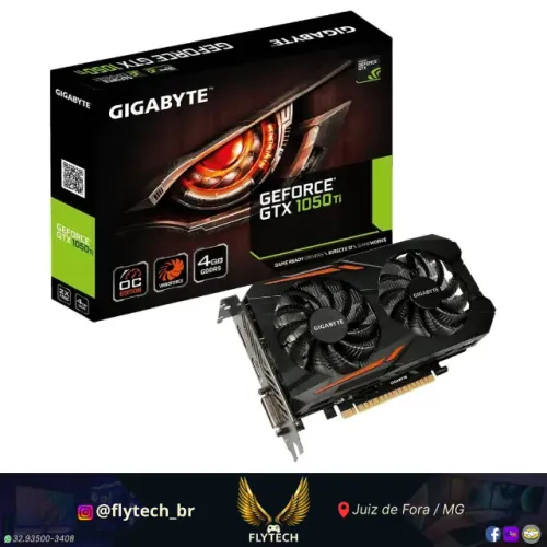 Placa de Vídeo GTX 1050 TI 4GB - Desempenho Gamer com Qualidade