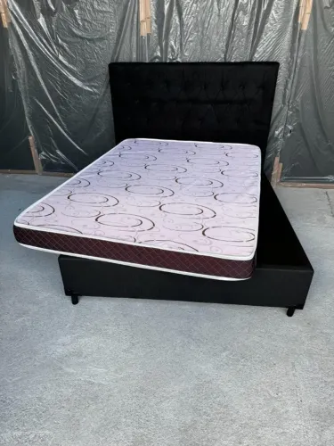 Cama Box + Colchão Casal Bronze D23