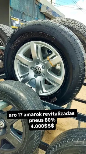 Rodas Aro 17 Amarok revitalizadas + Pneus 80%
