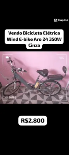 Vendo bicicleta Elétrica, valor negociável 