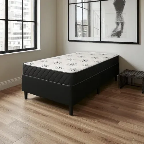 Conjunto base e colchão D33 Solteiro