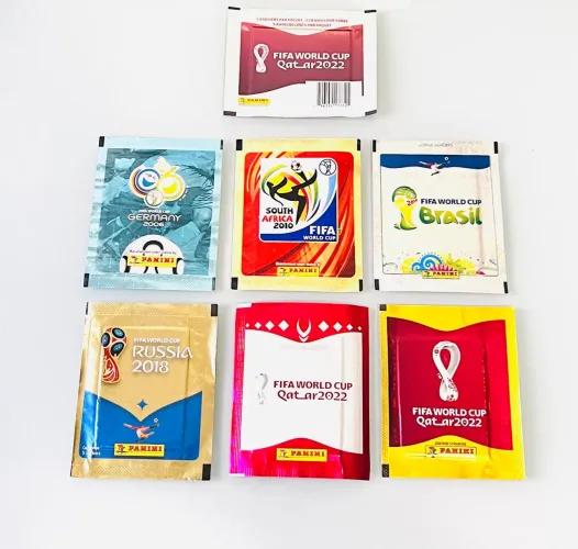 Kit Premium Com 7 Pacotinhos Copa do Mundo Original Panini