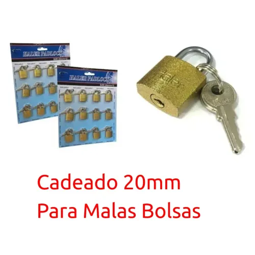 Cadeado 20mm para Malas e Bolsas