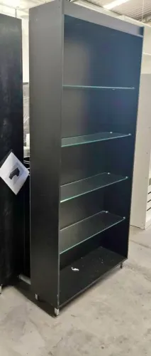 Estante expositora com pe de inox + Iluminação 210x90x30