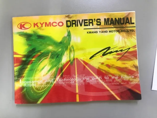 Kymco manual original driver?s manual Kwang Yang motor CO.,LTD