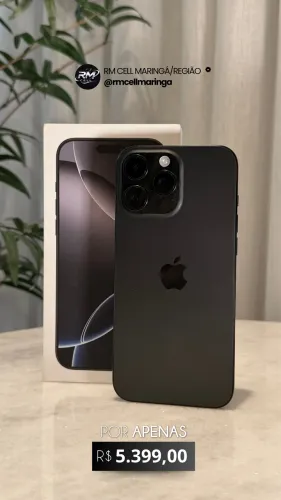 iPhone 16 Pro Max 256gb IMPECÁVEL 