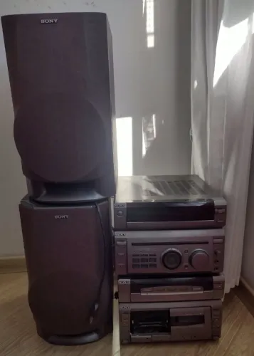 System Sony antigo, 4 módulos. " Caixa de ,Som "