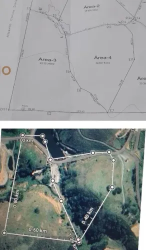 Vendo terreno em área rural de Dorândia 