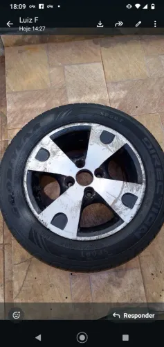 Roda aro 14 universal serve para Fiat Chevrolet Volkswagen 4 furos