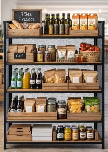 ESTANTE INDUSTRIAL PARA RESTAURANTE / EMPÓRIO