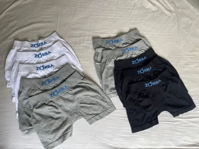 Kit 10 Cuecas Zorba Infantil M - Novas - R$ 90