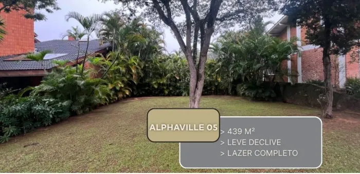 Terreno à venda, 439 m² por R$ 1.800.000,00 - Residencial Cinco (Alphaville) - Santana de
