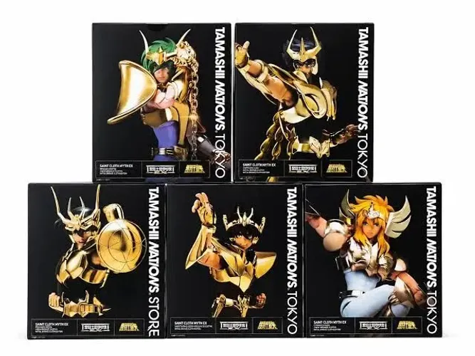 5 Cavaleiros V2 dourados CLOTH MYTH Bandai