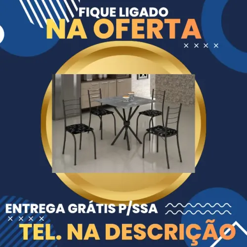 Mesa com Cadeiras Top Entrega Hoje Grátis para Salvador / Pague ao Receber