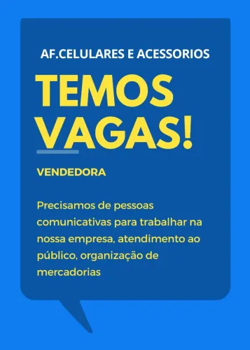 Vendedor loja de celular e acessórios