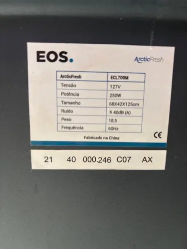 Climatizador De Ar Profissional Eos 70l Ecl700m Cor Branco