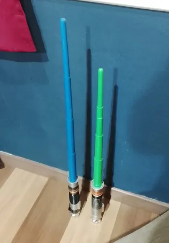 Star Wars sabres de luz Obiwan Kenobi e Luke Skywalker