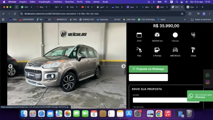 Citroen Aircross Exclusive 1.6 Flex 16V 5P Mec. 2012