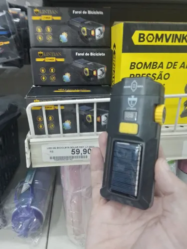 Lanterna solar para bicicleta