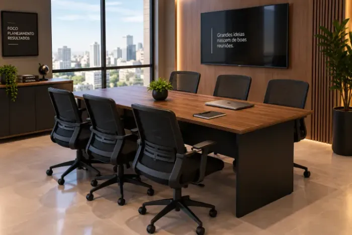 Mesa de reunião 2 metros