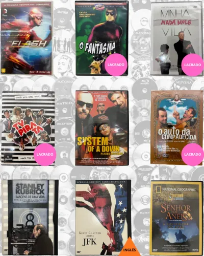 DVDs de Filmes e Séries - Lote 1