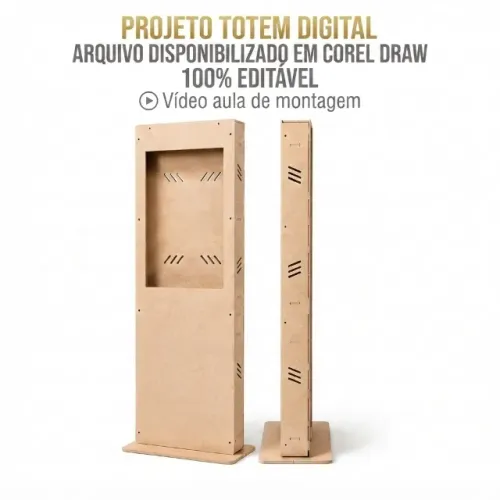 Curso Aprenda a Frabricar um Totem Digital em MDF (Para TV 32 Polegadas)