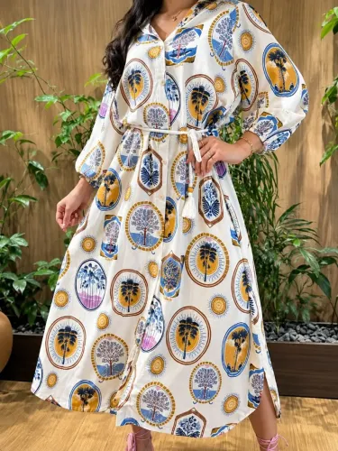 Vestido Farm novo Janelas do Serrado