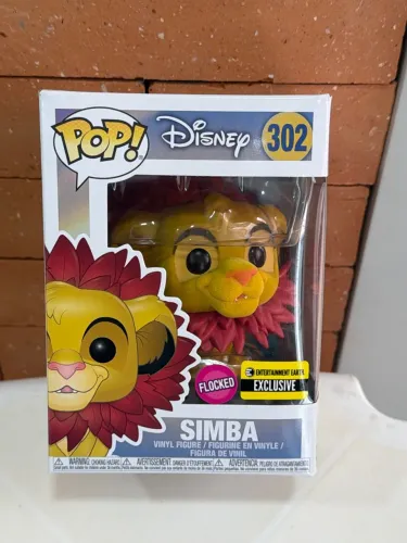 BONECO FUNKO POP SIMBA FLOCKED EE EXCLUSIVE 302