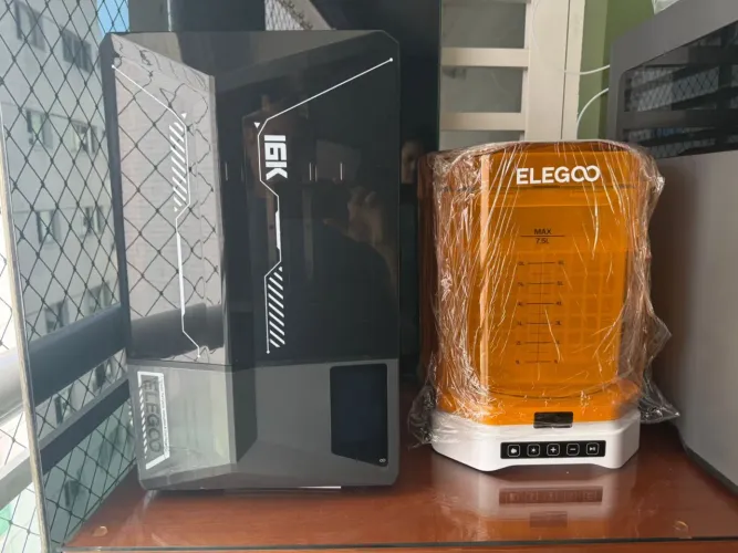 Impressora de Resina 3D Elegoo Saturn 4 Ultra 16k + Lava e cura Mercury Plus v3.0