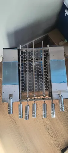 Churrasqueira Ecológica Com Proteção Refratária Inox Escovado Double Grill Original