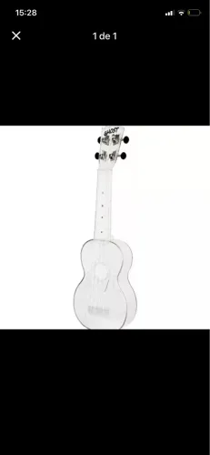 Ukulele Ghost Soprano Acústico Transparente Akahai