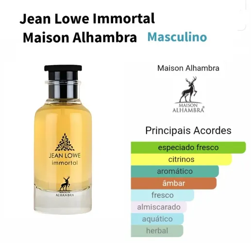 JEAN LOWE IMMORTAL - Perfume Árabe 100% ORIGINAL - LACRADOS