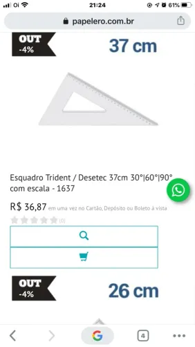 Esquadro Trident/Desetec Novo