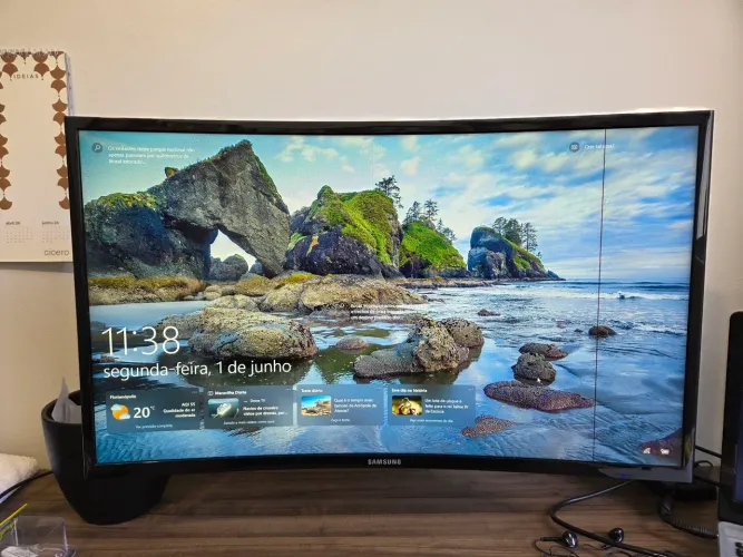 Monitor curvo Samsung 27 polegadas FULLHD