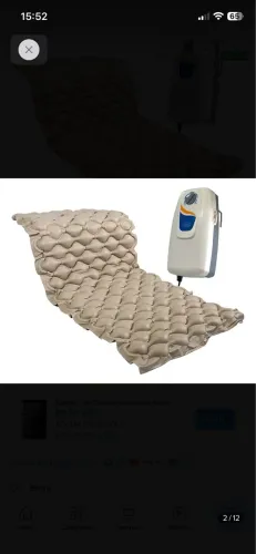 Colchão De Ar Pneumático Inflável Hospitalar 110v Supermedy Cor Bege