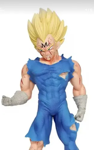Action Figure Majin Vegeta Super Sayajin<br>Boneco Dragon Ball Z