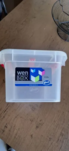 Caixa organizadora 6 litros Wenbox. Marca Wenco. Com travas
