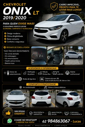 Chevrolet Onix Hatch LT 1.0 8V Flex Mec. 4P 2019