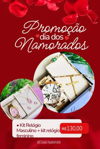 KIT CASAL APAIXONADO - FELIZ DIA DOS NAMORADOS