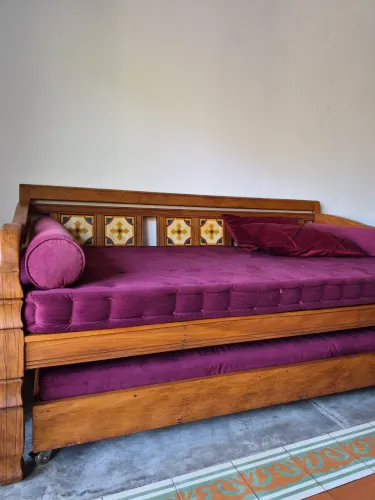 Sofá Cama Madeira Maciça