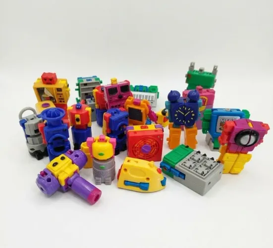 Lote de Robozinhos Mega Letronix da revista Recreio