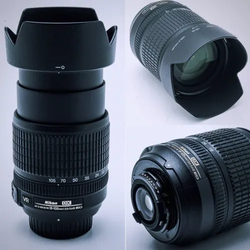 Lente Nikon 18-105 Semi-novo com todos os acessórios