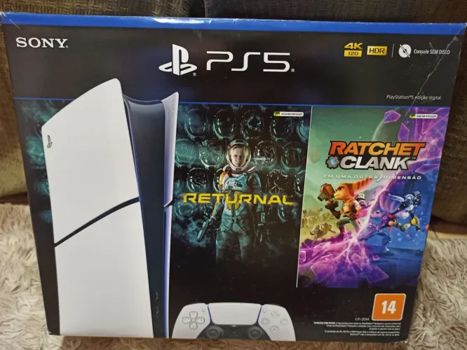 PS5 slim digital garantia! Parcelo! Aceito seu game usado! 