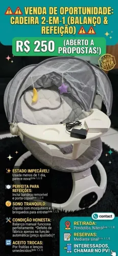 Vendo Cadeirinha 2 em 1