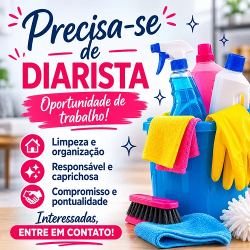 Precisa-se de diarista