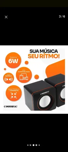Caixa de som potente PC/NOTEBOOK subwoffer para computador