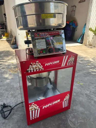 Pipoqueira e M. de Algodão doce profissional