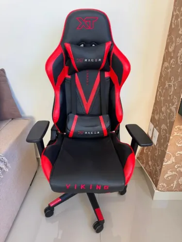 Cadeira Gamer XT Racer Viking Series Reclinável Descanso de Braço 3D Preto e Vermelho